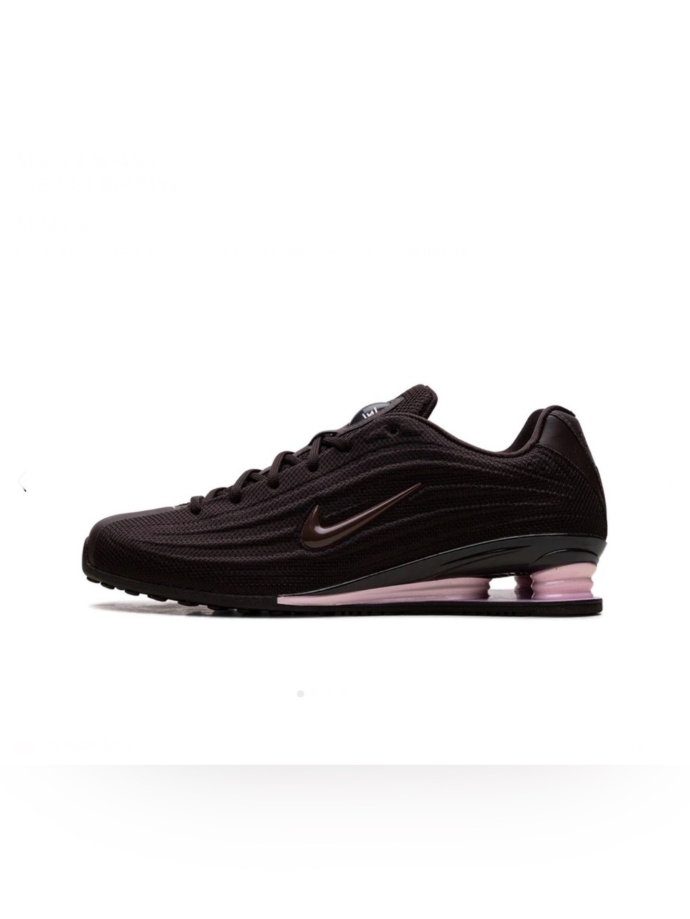 NIKE WOMEN’S SHOX Z SNEAKERS - VELVET BROWN SIZE 9.5 (NEW WITH TAGS) A2